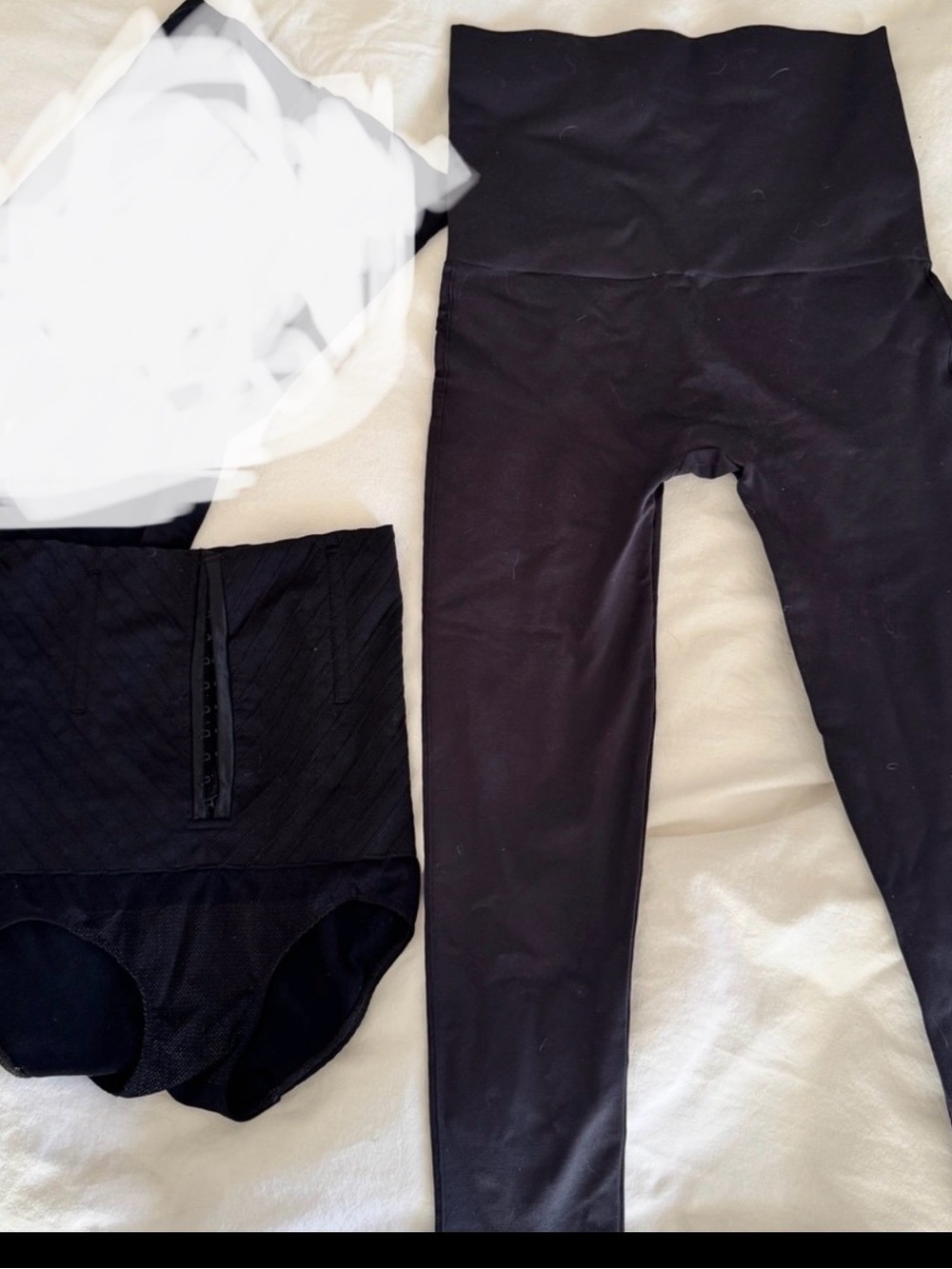 Belly Bandit Black Postpartum Shapewear Set - High-Waist Leggings & corset brief